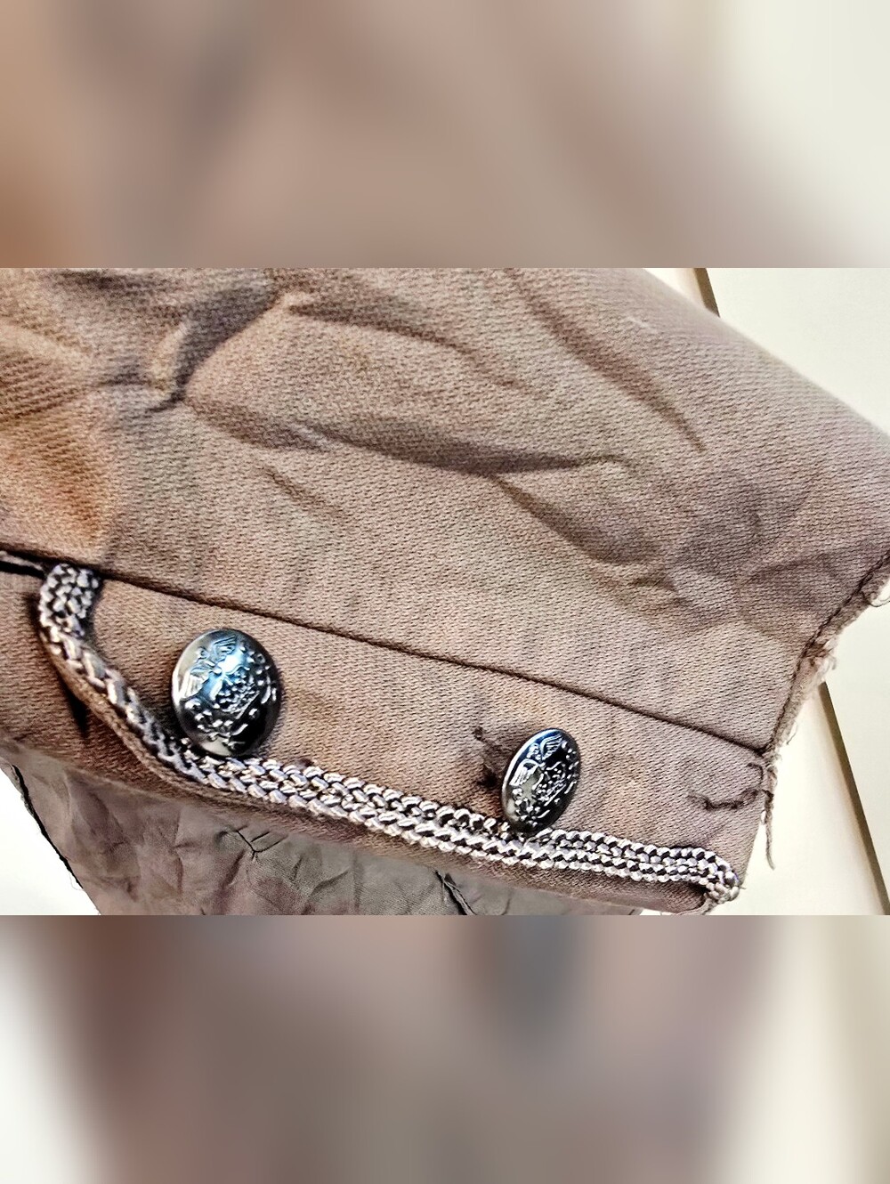 BKE Victorian Military Jacket Goth Steampunk Raw Edge Emo Grunge Punk Parade - Picture 9 of 12